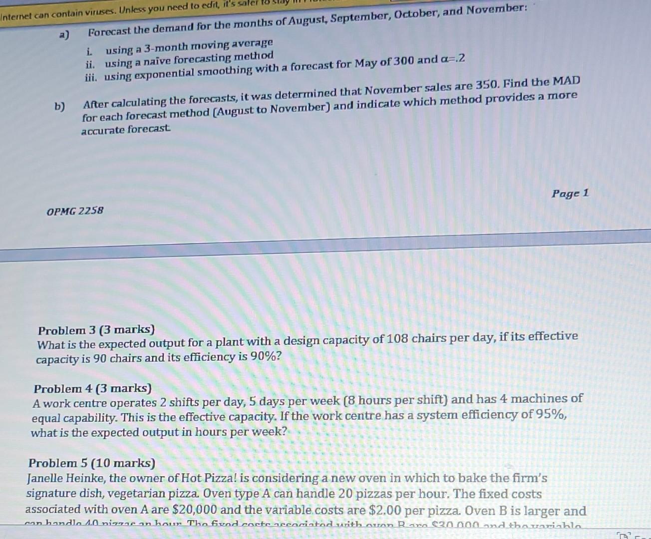 Can Contain Viruses Unless You Need To Edit It S Assignments Must Be Legible And Well Organized Students Can Receiv 2