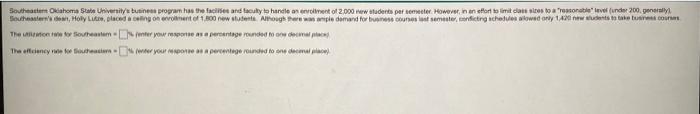 Southeaster Oklahoma State University S Business Program Has The Facilises And Faculty To Handle An Enrollment Of 2 000 1