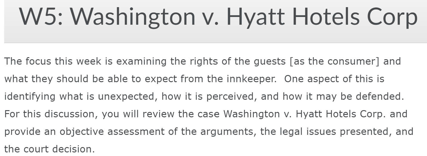 W5 Washington V Hyatt Hotels Corp 1