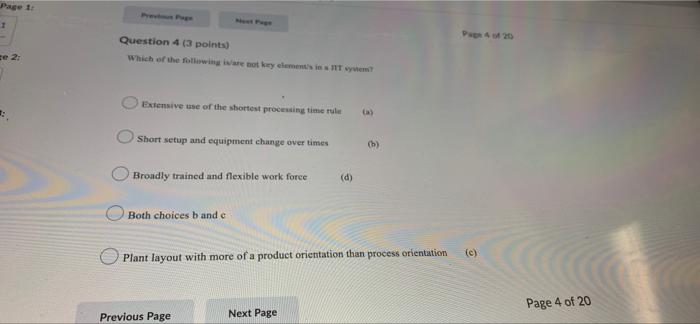 Question 2 3 Points Cellular Manufactering Is Promoted Under Jit Because It Encourages Smooth And Efficient Flow 3