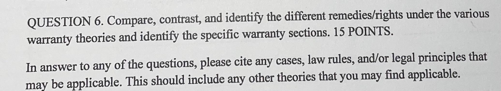 Question 6 Please Half To Three Fourths Of A Page Thanks 1