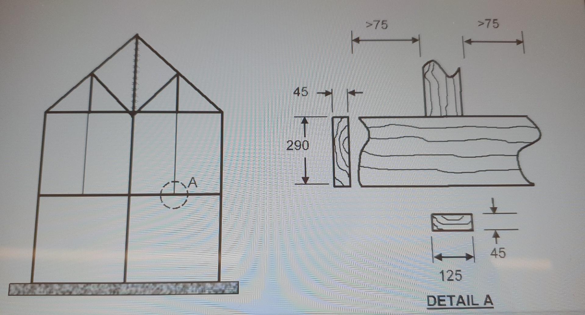 Question 15 Figure 4a Is A Representation Of A Secondary Column Supported By A Main Beam In A Timber Framed Office Locat 2