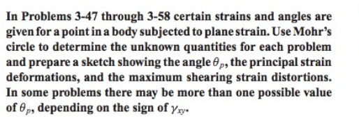 Problem 3 48 Use Mohr S Circle 1