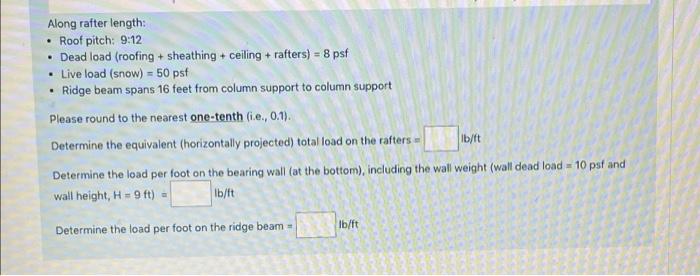 A Simple Light Framed Wood Building Is Subjected To The Load Conditions As Specified Ride Peam Deam 28 After 10 Ag Col 2