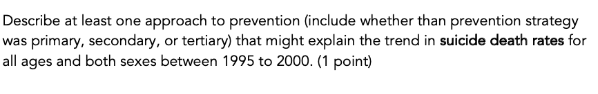 Describe At Least One Approach To Prevention Include Whether Than Prevention Strategy Was Primary Secondary Or Tertia 1