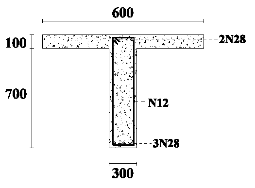 Fig 1 Shows The Cross Section Of A Concrete T Beam Located Inside A Residential Building The Beam Is Flexurally Reinfo 1