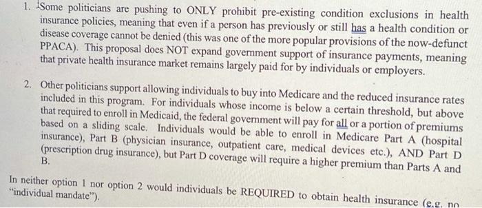 Still Another Group Of Politicians Promote A National Health Insurance Program To Replace The Mixed Federal State And 4