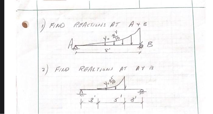 1 Find 2 Find Reactions At A B Af E B Realtions At Ay B 3 4 10 Y 25 S T 1