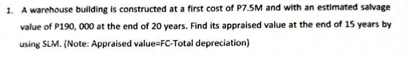 Depreciation Engineering Economy 1