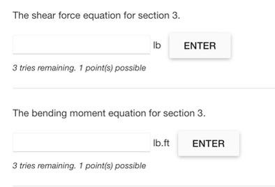 For The Beam Shown Below Draw The Reactions In The Positive Coordinate Directions And Calculate W Lb Ft A Ax L Ft W 3