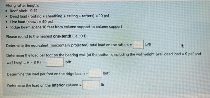 A Simple Light Framed Wood Building Is Subjected To The Load Conditions As Specified Ld Ham Mh Peam 2nd Kaftems 16 Ag 2
