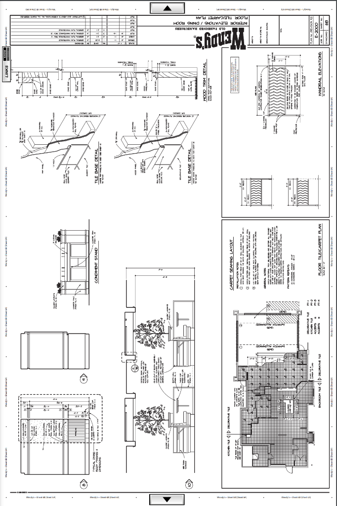Wendys Restaurant Refer To Sheet 6b Describe The Typical Dining Room Finishes Including Wood Trims 1