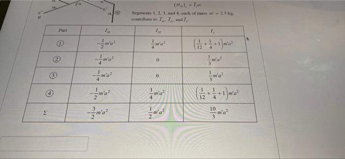 Question 11 200 Mm 2 Pts 200 Mm 200 Mm 200 Mm Two L Shaped Arms Each Of Mass 5 Kg Are Welded At The One Third Points Of 4