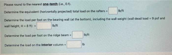 A Simple Light Framed Wood Building Is Subjected To The Load Conditions As Specified Kam Mats Peam 28 Fafters 10 Ag C 2