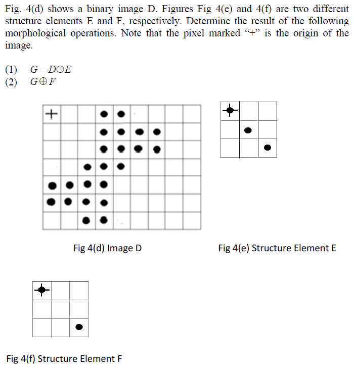 Fig 4 A Shows A Binary Image A 1 Design A Structure Element And The Associated Morphological Operation S To Remove 2
