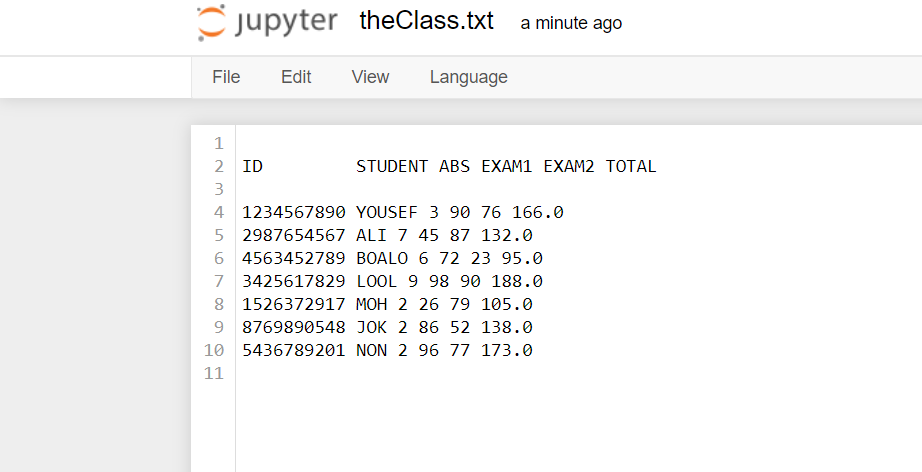 Code In Python I Put A Sample Text File For The Task Below Please Write A Code That Solves The Task And Handles All Erro 1