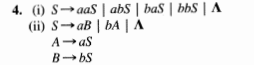 For The Following Cfgs Find Regular Expressions That Define The Same Language And Describe The Language Ii 1