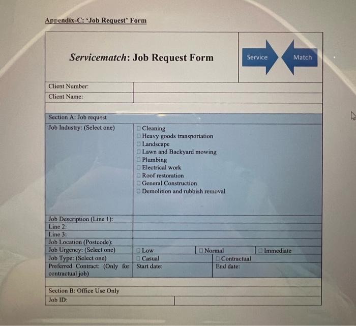 Appendix B Business Registration Form Servicematch Business Registration Form Service Name Australian Business Numbe 4