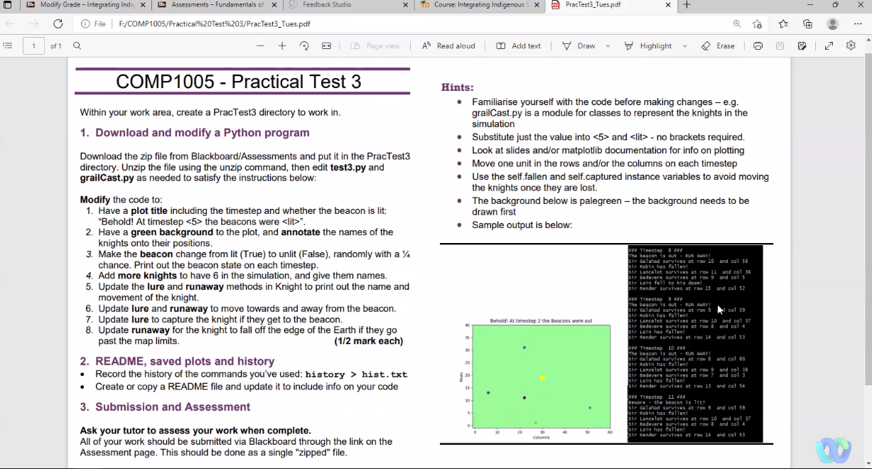 Down Below There Are 2 Py Code Please Read The Question Paper Carefully And Help Me Solve This Paper Using Gitbash Th 1