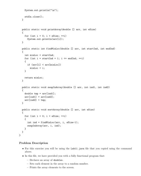 Main Topics Arrays Effective Size Searching Arrays Sorting Arrays Exercise This Lab Is Designed To Give You Practice Wo 2