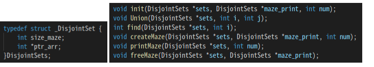 Maze Disjoint Set C Program Please Provide Comments With Your Code Use The Skeleton Code With The Answer Disjoint Se 5