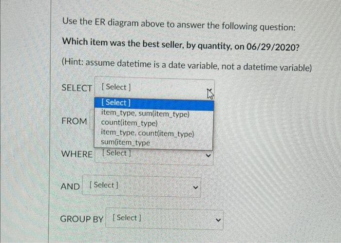 Please Refer To This Image To Answer The Next 4 Questions Items Transactions Pk Barcode 1 10 Pk Transactionid Purchas 2