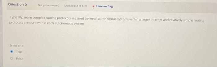 Question 13 Not Yet Answered Marked Out Of 1 00 Sliding Window Protocol Is Used At Layer 5 For Flow Control Select One 4