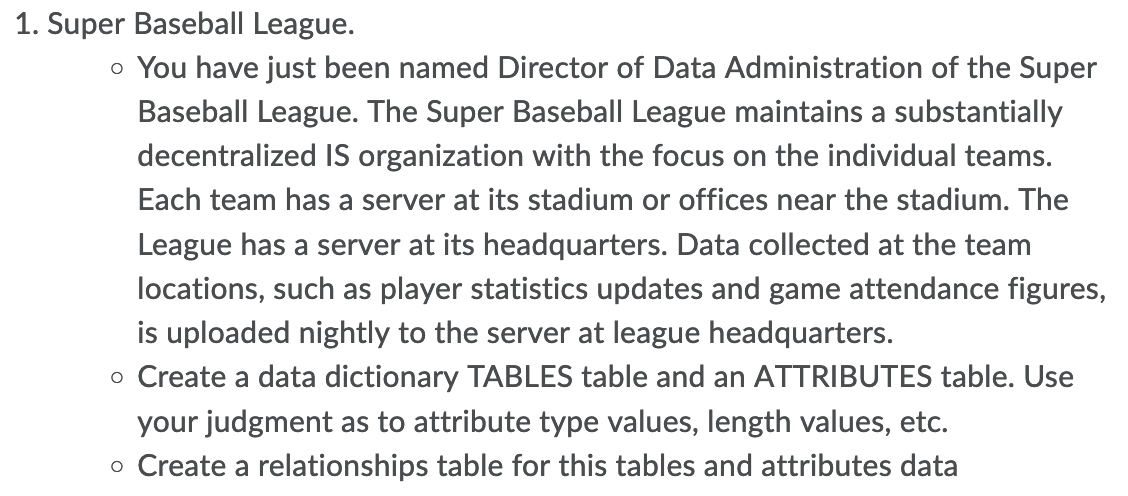 Please Show The Tables That The Question Is Asking For Me To Create The Yellow Photo Is An Example Of Data Dictionary T 1
