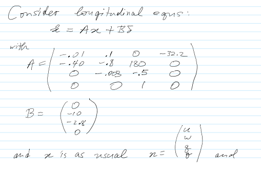 Consider Longitudinal Equs A Axt Bs With 01 32 2 40 003 O O 10 2 8 X Is As Usual A B And 180 5 N J3 O 1