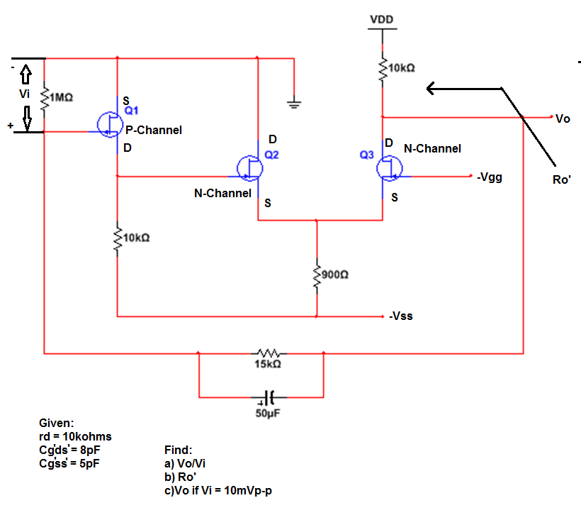 Probably The Reference Will Be In The Input Which Will Be 10mvp P Ground All The Sources For The Ac Analysis Find The Vi 1