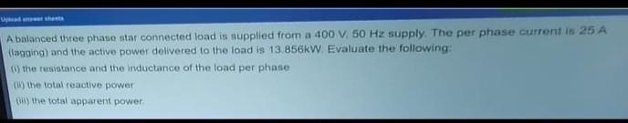 Evaluate The Following Parameters For A Coil Connected In Series With A Pure Resistor Of 30 0 Connected Across A 240 V 5 2