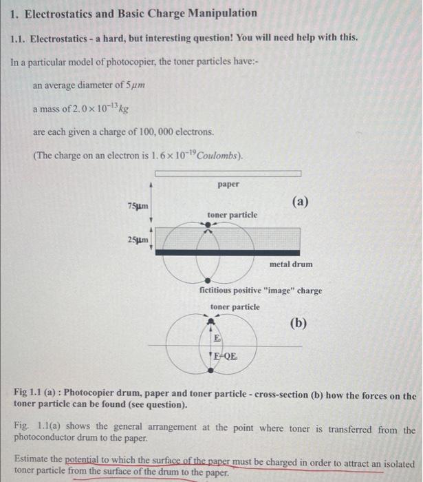 1 Electrostatics And Basic Charge Manipulation 1 1 Electrostatics A Hard But Interesting Question You Will Need He 1