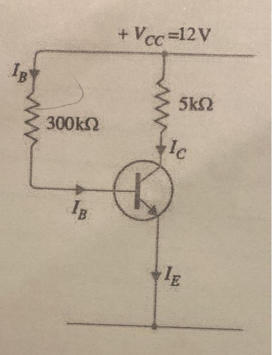 1 The Following Figure Shows That A Silicon Transistor With Ss 100 Is Biased By Base Resistor Method Draw The D C Loa 2