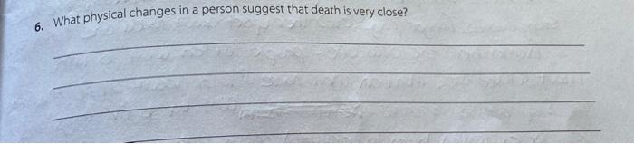 6 What Physical Changes In A Person Suggest That Death Is Very Close 1