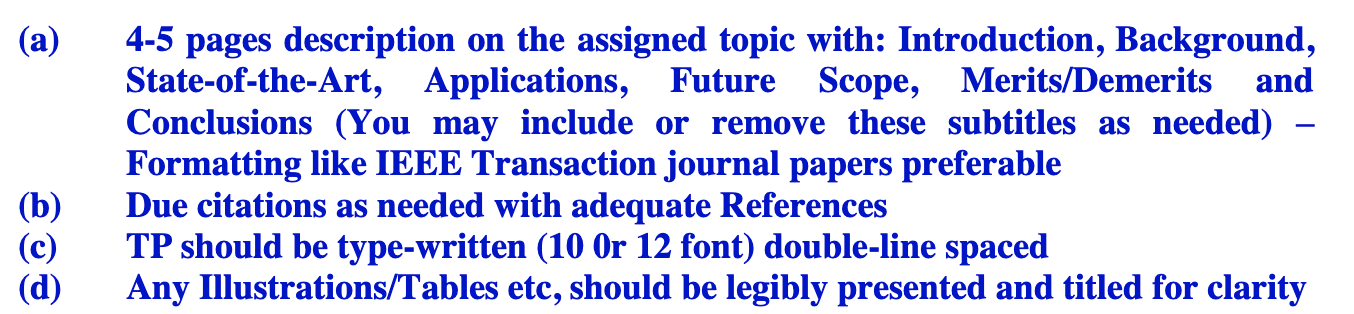 A 4 5 Pages Description On The Assigned Topic With Introduction Background State Of The Art Applications Future S 1
