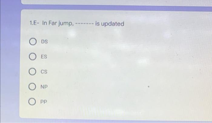 1 E In Far Jump Is Updated Ods O Es Cs Np Pp 1