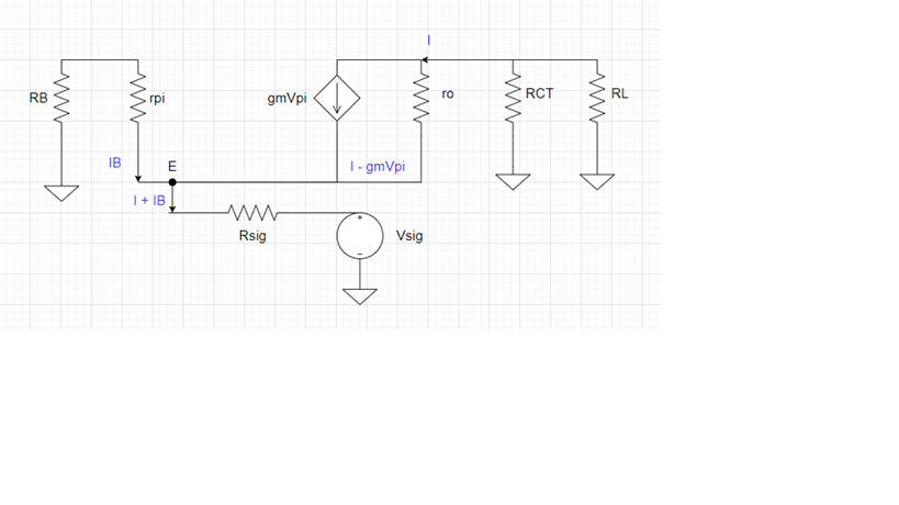 This Is The Ac Small Circuit Diagram Of My Circuit Find The Gain Gv Av Vin Vsig Find Rin Find Rout Note Ro Is N 1