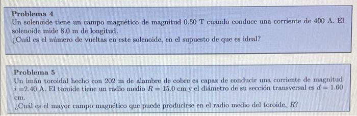 Problema 1 Dos Alambres Paralelos Estan Separados Por Una Distancia D El Alambre 1 Conduce Una Corriente I Y El Alambr 2