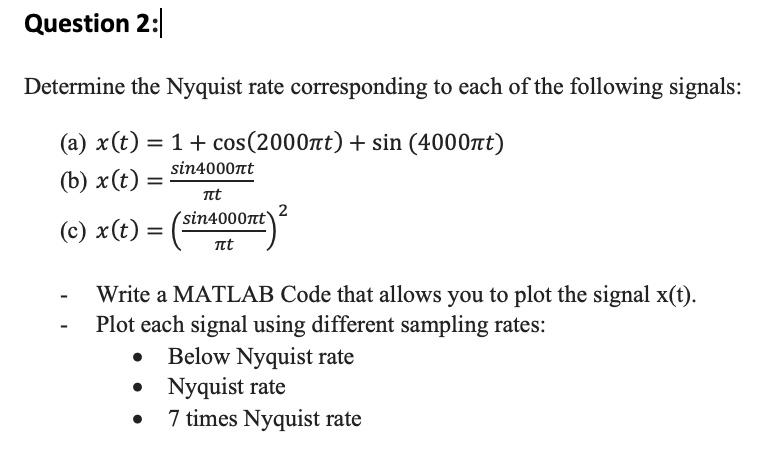 Solve It With Matlab Please 1