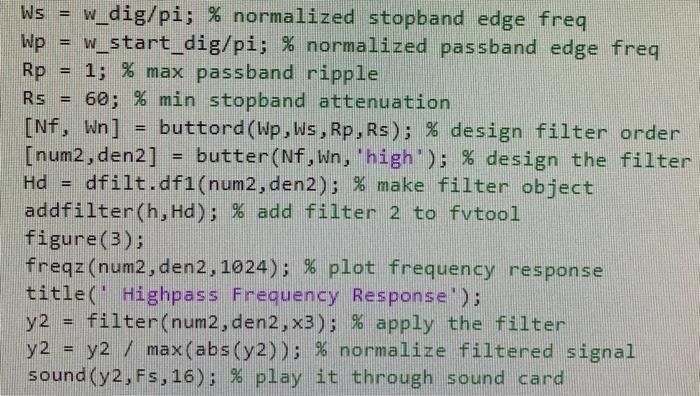 Modify The Matlab Code To Do The Following 1 Make X1 A Four Second Cosine Pure Tone With Analog Frequency 1 Khz And Pl 3