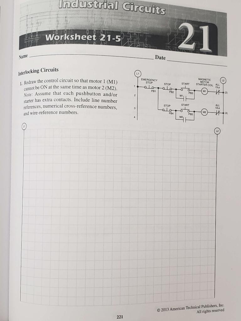 Please Complete The Following Uploaded Worksheet From Electrical Principles And Practices Workbook 4th Edition Isbn 08 1