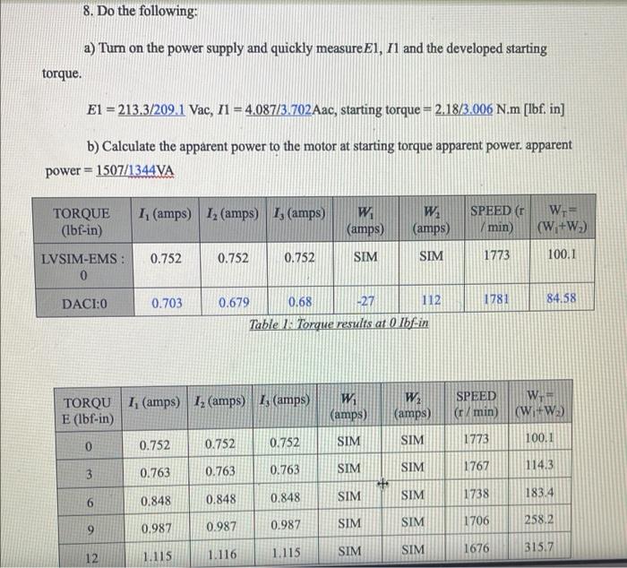 3 Using The Results Of Procedure 7 And Table 4 9 4 Make The Following Ratio Calculations Use The 1 2 N M 9 Lbf In C 2