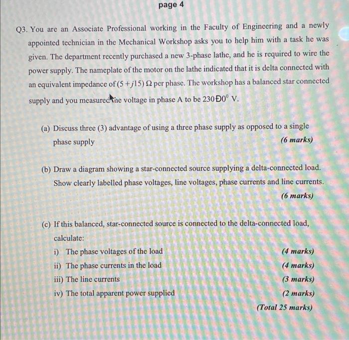 Page 4 Q3 You Are An Associate Professional Working In The Faculty Of Engineering And A Newly Appointed Technician In T 1