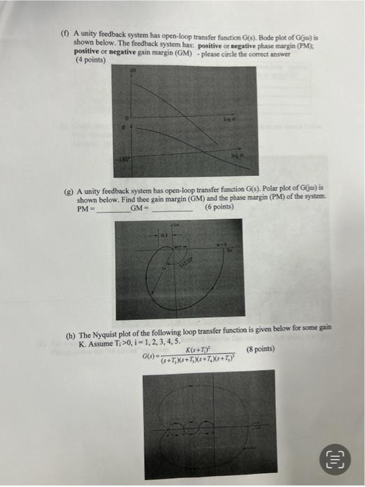 1 Please Answer The Following Questions A Root Loci Are Usually Plotted For Variations In The Gain Sometimes We Ar 2
