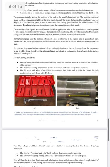 Experimental Setup Fo Colchester Ph The Laboratory Is Held On A Tuming Poin The Colchester Triumph 2500 Conventaal Lathe 2