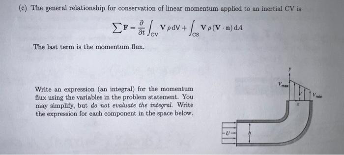 3 Water At 20 C Enters A Two Dimensional Rectangular Cross Section Channel Of Constant Height H 50 Mm And Width In 2