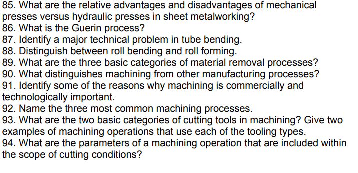 85 What Are The Relative Advantages And Disadvantages Of Mechanical Presses Versus Hydraulic Presses In Sheet Metalwork 1