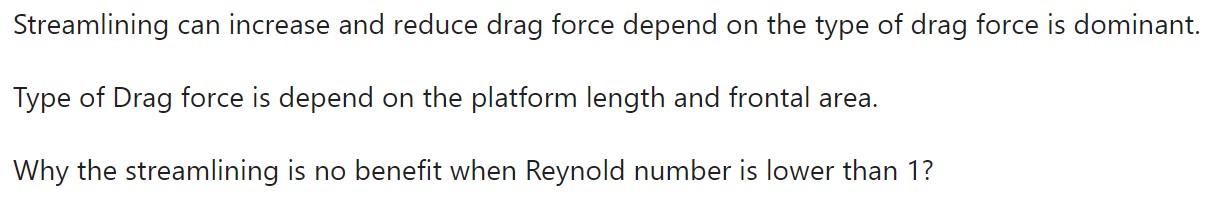 Streamlining Can Increase And Reduce Drag Force Depend On The Type Of Drag Force Is Dominant Type Of Drag Force Is Depe 1