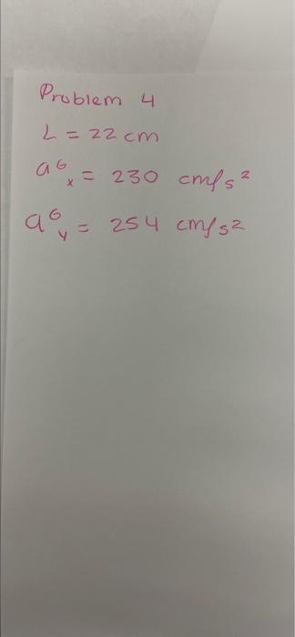 4 Use The Values Of L A And A As Given On The Last Page That Corresponds To The Last 4 Digits Of Your U One Insta 2