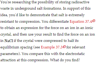 You Re Researching The Possibility Of Storing Radioactive Waste In Underground Salt Formations In Support Of This Idea 1